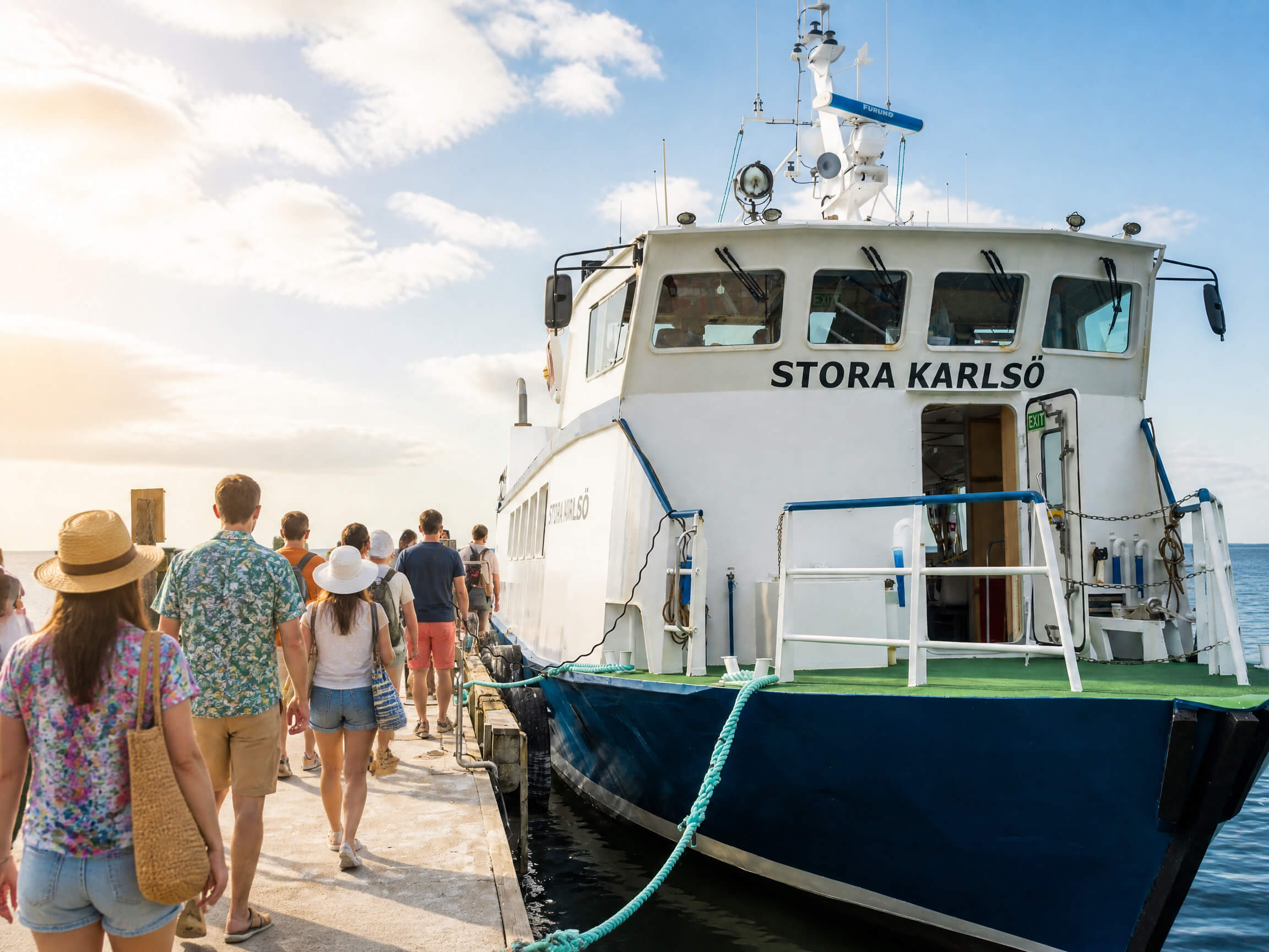 Båt till Stora Karlsö i Klintehamn
